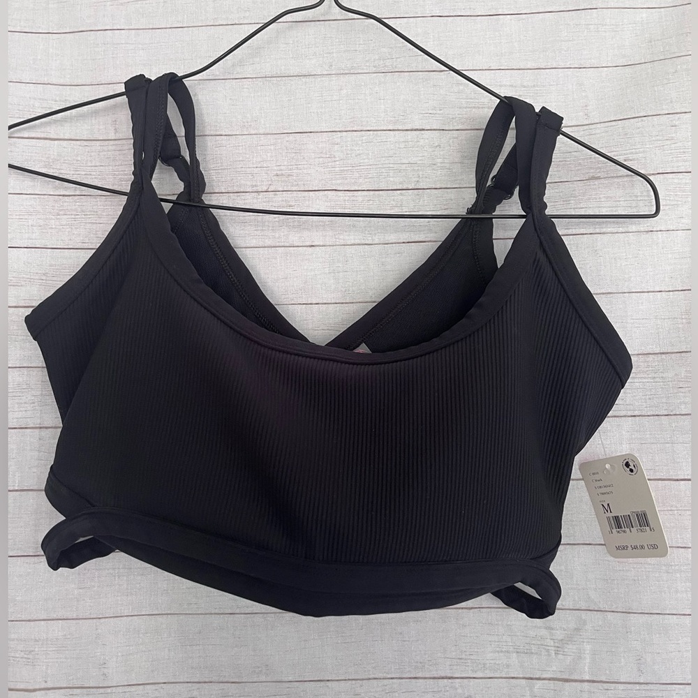 Free People Black Sports Bra